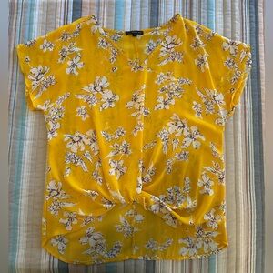 West Kei Yellow Floral Top Size S